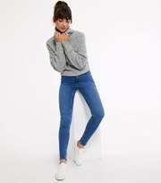New Look Blue High Waist Hallie Super Skinny Jeans